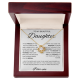 TO MY DAUGHTER LOVE KKNOT NECKLACE....Proud of you