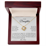 TO  MY  DAUGHTER GIFT    LOVE KNOT NECKLACE...From Dad