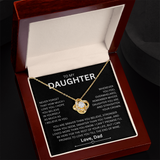 TO MY DAUGHTER GIFT - LOVE KNOT NECKLACE