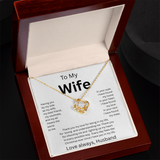 TO MY WIFE Love Always Husband, LOVE KNOT NECKLACE