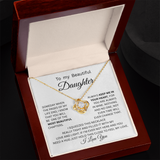 TO MY DAUGHTER LOVE KNOT NECKLACE ,,,Pages of life..