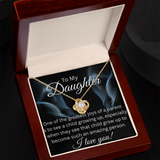 TO MY DAUGHTER LOVE KNOT NECKLACE...GREATEST JOY