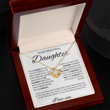 TO MY DAUGHTER LOVE KKNOT NECKLACE....Proud of you