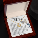 TO MY MOM LOVE KNOT NECKLACE, YOUR SMILE