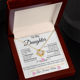 TO DAUGHTER GIFT  From Mom....LOVE KNOT NECKLACE