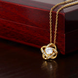 TO MY DAUGHTER LOVE KNOT NECKLACE..From Dad...NO MATTER