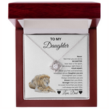 TO MY DAUGHTER LOVE KNOT NECKLACE..From Dad...NO MATTER