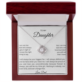 TO  MY  DAUGHTER GIFT    LOVE KNOT NECKLACE...From Dad