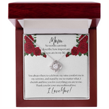 LOVE  KNOT NECKLACE - LOVE THAT NEVER BREAKS - BEAUTIFULLY CRAFTED  (yellow & white Gold)