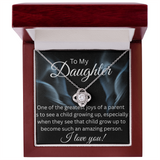 TO MY DAUGHTER LOVE KNOT NECKLACE...GREATEST JOY