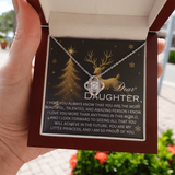 DEAR DAUGHTER CHRISTMAS LOVE KNOT NECKLACE