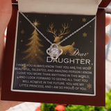 DEAR DAUGHTER CHRISTMAS LOVE KNOT NECKLACE