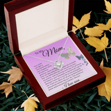 TO MY MOM, LOVE KNOT NECKLACE   YOUR SMILE