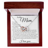 TO MY MOM, YOUR SMILE  INTERLOCKING HEARTS