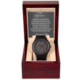 TO MY HUSBAND  - WOODEN WATCH