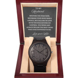TO MY HUSBAND  - WOODEN WATCH