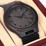 TO MY HUSBAND  - WOODEN WATCH