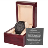 TO MY HUSBAND  - WOODEN WATCH