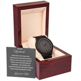 TO MY HUSBAND  - WOODEN WATCH
