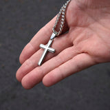 T0 MY DAD - CUBAN LINK CHAIN WITH ARTISAN CROSS