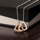 TO MY AMAZING DAUGHTER - Heart to Heart Necklace