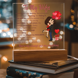 ACRYLIC  PLAQUE   ...TO MY WIFE