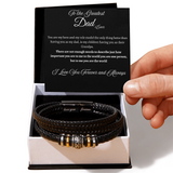 TO THE GREATEST DAD  - LOVE YOU FOREVER BRACELET