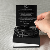 TO MY DAD - MEN'S CROSS BRACELET