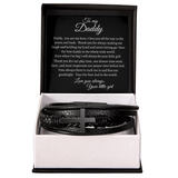 TO MY DADDY (from daughter) - MEN'S CROSS BRACELET