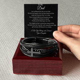 TO MY DAD - MEN'S CROSS BRACELET
