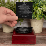TO MY DAD - MEN'S CROSS BRACELET