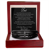 TO MY DAD - MEN'S CROSS BRACELET