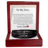 TO MY SON CROSS BRACELET,  EMOTIONAL & RELIGIOUS GIFTS FOR SON FROM DAD
