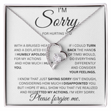 I'M SORRY  FORVER LOVE NECKLACE...A BRUISE HEART