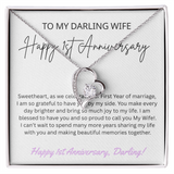 TO MY DARLING WIFE   HAPPY 1ST ANNIVERSARY