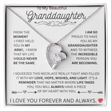 TO MY BEAUTIFUL GRANDDAUGHTER...FOREVER LOVE NECKLACE