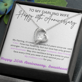 TO MY DARLING WIFE  HAPPY 20TH ANNIVERSARY