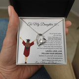 DAUGHTER GRADUATION  FOREVER LOVE NECKLACE frm mom and dad