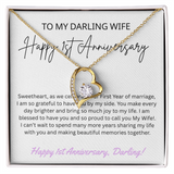 TO MY DARLING WIFE   HAPPY 1ST ANNIVERSARY