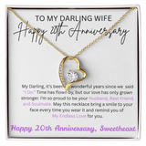 TO MY DARLING WIFE  HAPPY 20TH ANNIVERSARY