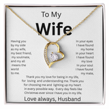 TO MY WIFE...Love Always, Husband    FOREVER LOVE NECKLACE