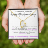 TO MY DARLING WIFE  HAPPY 20TH ANNIVERSARY