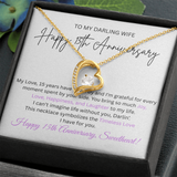 TO MY DARLING WIFE    HAPPY 15TH ANNIVERSARY