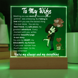 TO MY WIFE....  ACRYLIC PLAQUE