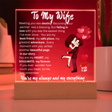 TO MY WIFE...ACRYLIC PLAQUE