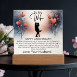 WIFE ...ANNIVERSARY  ACRYLIC PLAQUE
