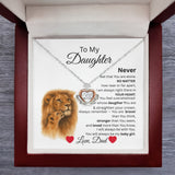 TO DAUGHTER CROWN NECKLACE...From Dad   NO MATTER