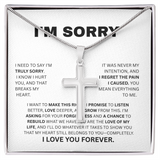 I'M SORRY  ARTISIAN CROSS NECKLACE WITH SNAKE CHAIN....TRULY SORRY