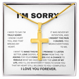 I'M SORRY  ARTISIAN CROSS NECKLACE WITH SNAKE CHAIN....TRULY SORRY