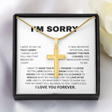 I'M SORRY  ARTISIAN CROSS NECKLACE WITH SNAKE CHAIN....TRULY SORRY